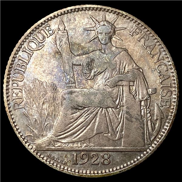 1928A French Indo-China Silver 20 Cents