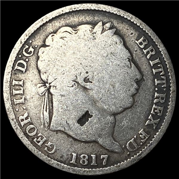 1817 Great Britain Silver 1 Shilling