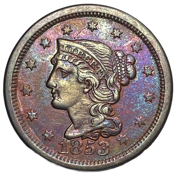 1853 Braided Hair Large Cent
