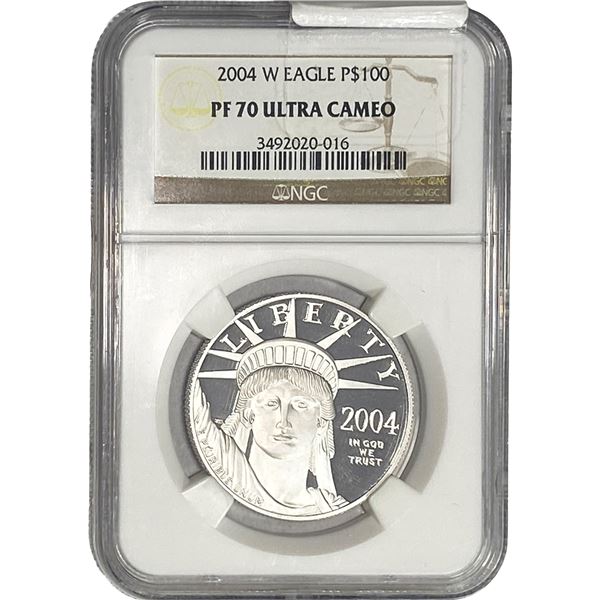2004-W Platnium Eagle $100 NGC PF70 UC