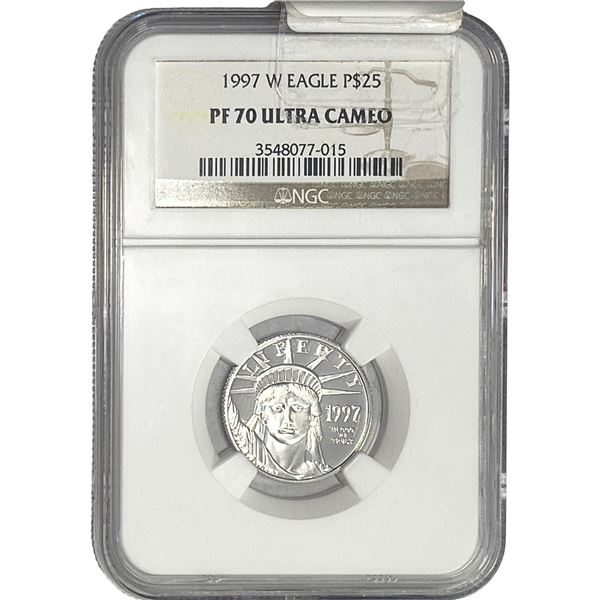 1997-W Platnium Eagle $25 NGC PF70 UC