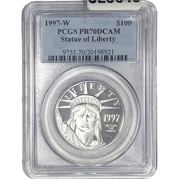 1997-W Platnium Eagle $100 PCGS PR70 DCAM