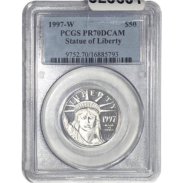 1997-W Platnium Eagle $50 PCGS PR70 DCAM