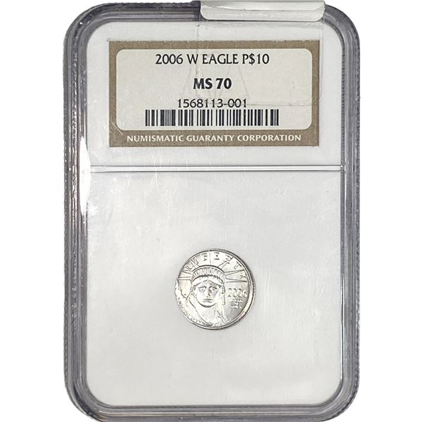 2006-W Platnium Eagle $10 NGC MS70