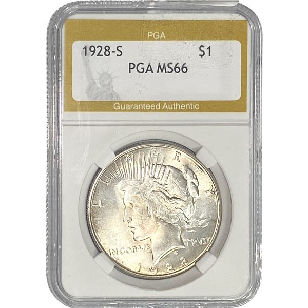 1928-S Silver Peace Dollar PGA MS66