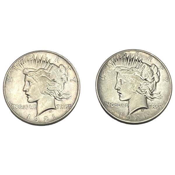 [2] 1921 Silver Peace Dollar