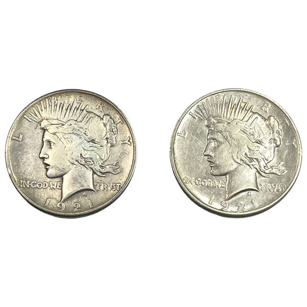 [2] 1921 Silver Peace Dollar