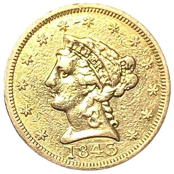 1843 $2.50 Gold Quarter Eagle