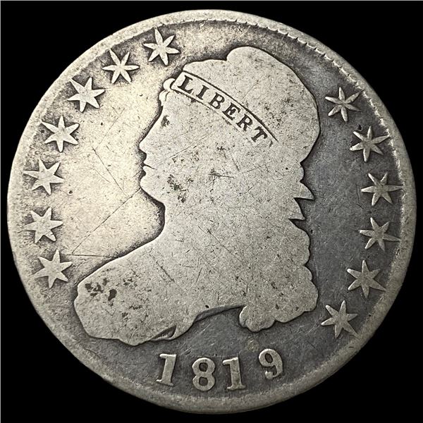 1819 Capped Bust Half Dollar NICELY  CIRCULATED