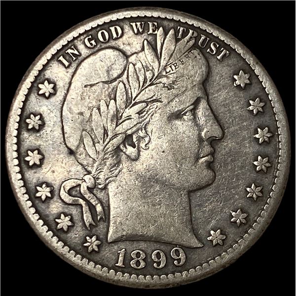1899-S Silver Barber Quarter ABOUT  UNCIRCULATED