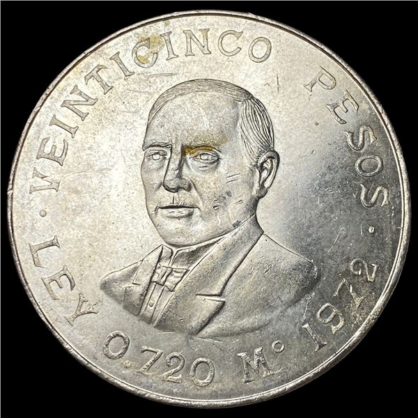 1972 Mexico Silver 25 Pesos UNCIRCULATED