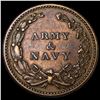 Image 2 : 1863 Civil War Token - Army & Navy CLOSELY  UNCIRCULATED