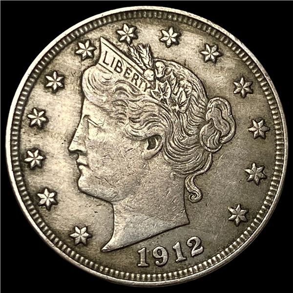 1912-S Liberty Head Nickel NEARLY  UNCIRCULATED