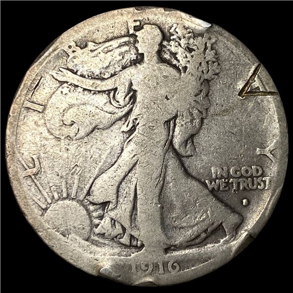 1916-S Silver Walking Liberty Half Dollar  NICELY CIRCULATED