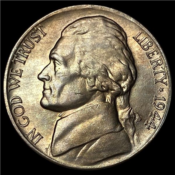 1944-D Jefferson Nickel (35% Silver) CHOICE  BU