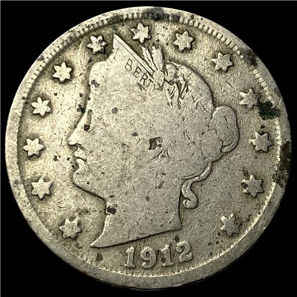 1912-S Liberty Head Nickel NICELY CIRCULATED