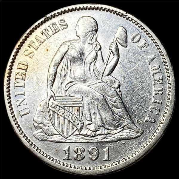 1891 Seated Liberty Silver Dime UNCIRCULATED