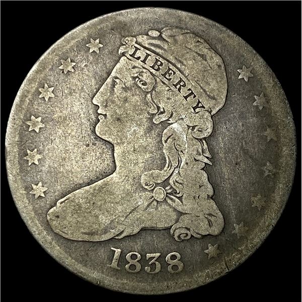 1838 Silver Capped Bust Half Dollar CHOICE BU