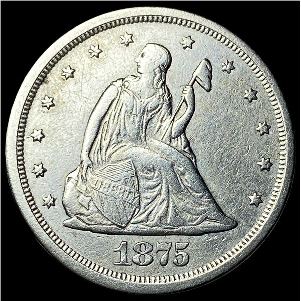 1875-S Silver Twenty Cent Piece CLOSELY  UNCIRCULATED