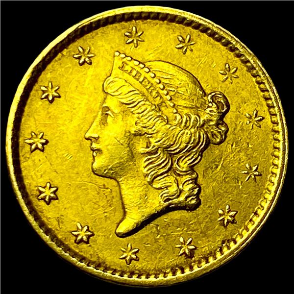 1851 Gold $1 Liberty Head Type 1 CHOICE AU