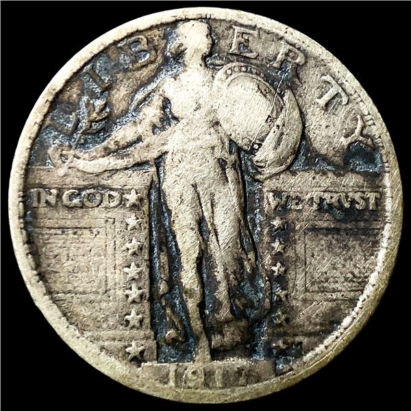 1917 Type 2 Standing Liberty Quarter LIGHTLY  CIRCULATED