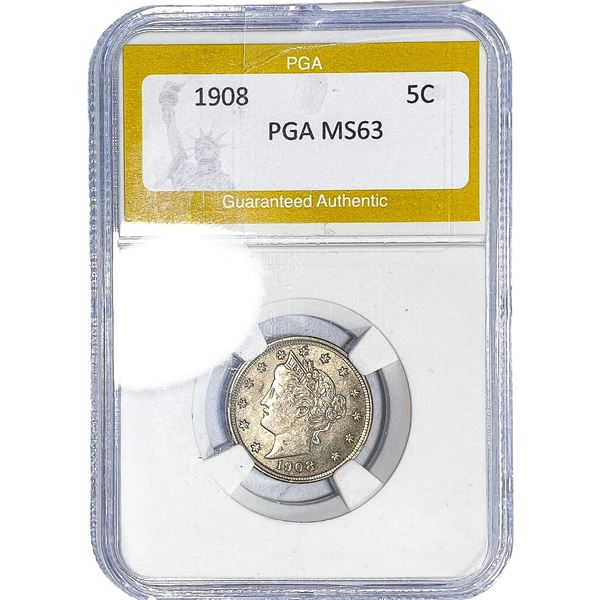 1908 Liberty Victory Nickel PGA MS63