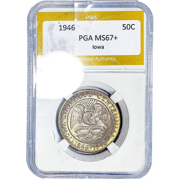 1946 Iowa Half Dollar PGA MS67+