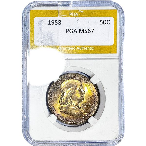 1958 Franklin Half Dollar PGA MS67