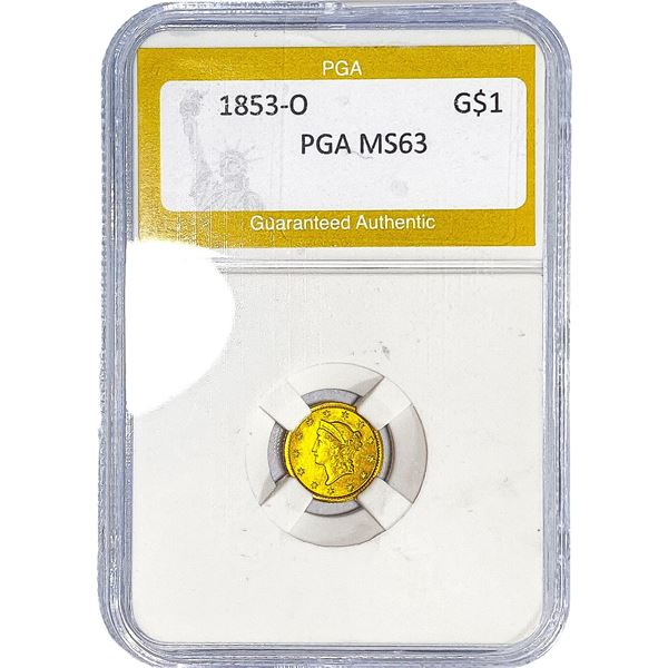 1853-O Type 1 Dollar PGA MS63