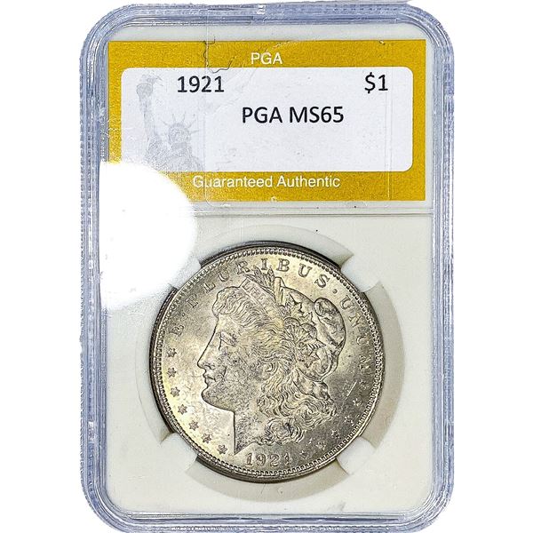 1921 Morgan Silver Dollar PGA MS65