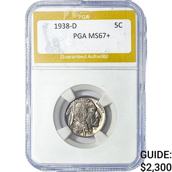 1938-D Buffalo Nickel PGA MS67+