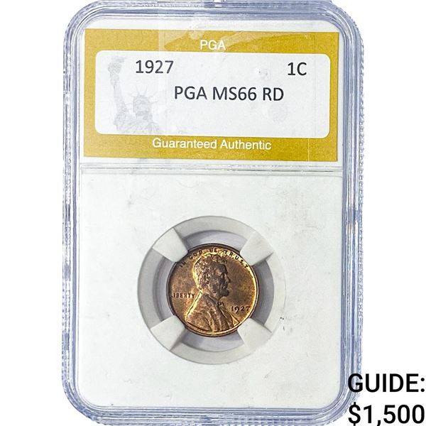 1927 Wheat Cent PGA MS66 RD