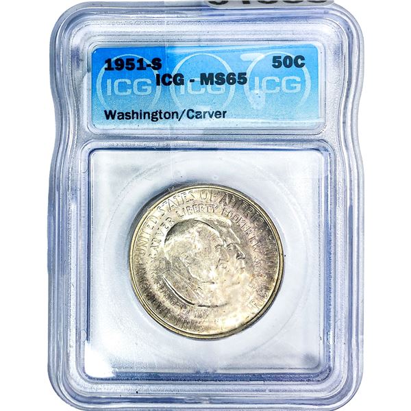 1951-S Washington Carver Half Dollar ICG MS65