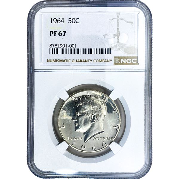 1964 Kennedy Half Dollar NGC PF67