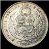 Image 2 : 1866/56 Peru Silver 1 Sol