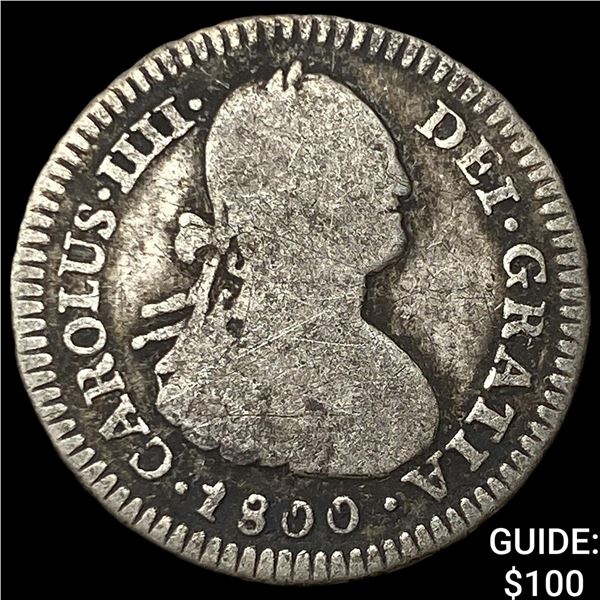 1800 Bolovia Potosi Silver 1 Real