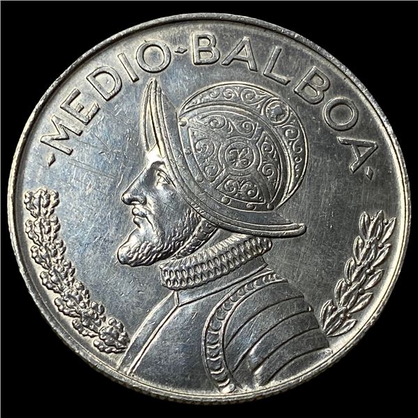 1962 Panama Silver 1/2 Balboa