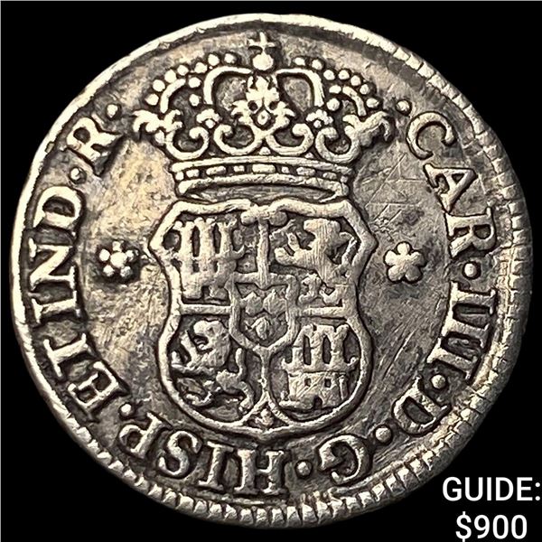 1769-JR Bolivia Charles III Silver 1/2 Real