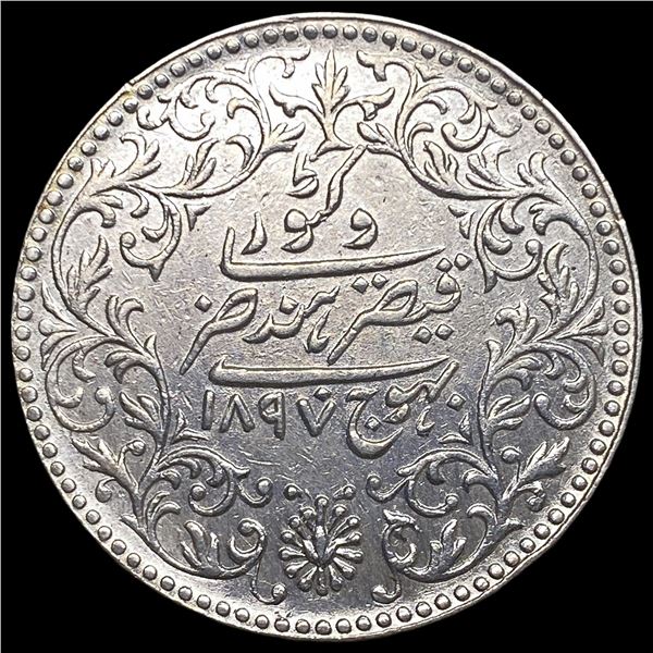 1897[1954 VS] India Princely States Kutch Silver 5 Kori