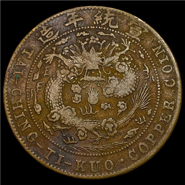 1909 China Copper 20 Cash
