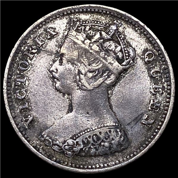 1901 Hong Kong Silver 10 Cents