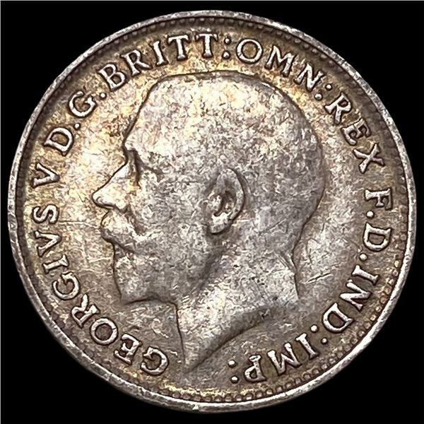 1918 Great Britain Silver 3 Pence