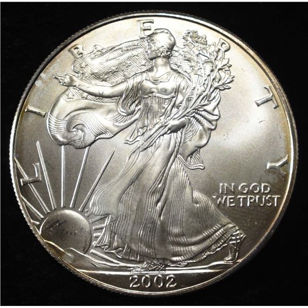 2002 AMERICAN SILVER EAGLE