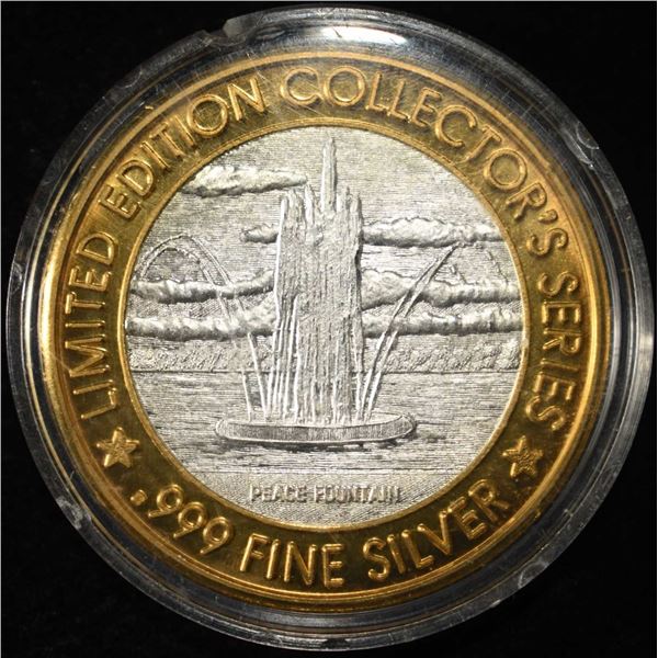PEACE FOUTAIN .999 SILVER CASINO TOKEN
