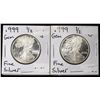 Image 1 : (2) 1/2 OZ .999 SILVER ROUNDS