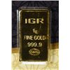 Image 2 : IGR 1 G .9999 GOLD BAR