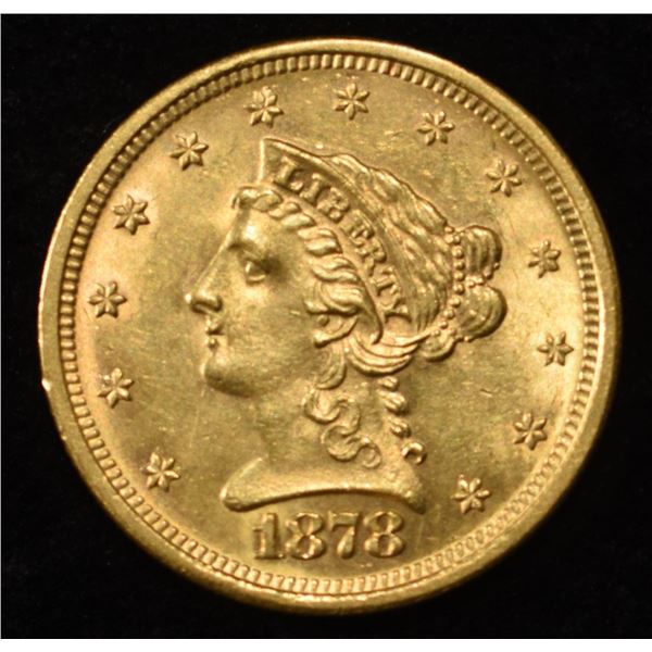1878-S $2.5 GOLD LIBERTY CH/GEM BU