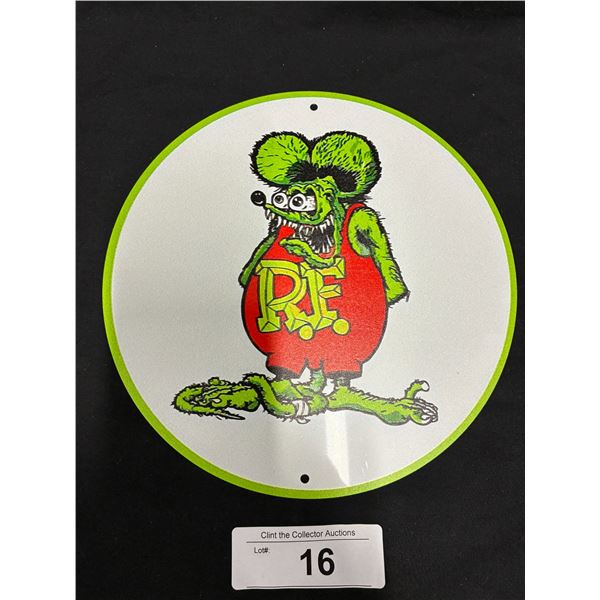 Rat Fink Metal sign, 8" Di