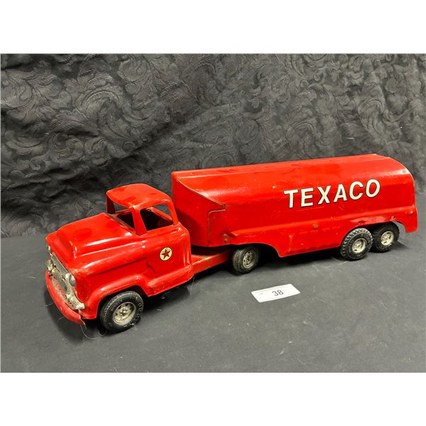 Vintage Buddy L Texaco Tanker, Nice condition, 24"