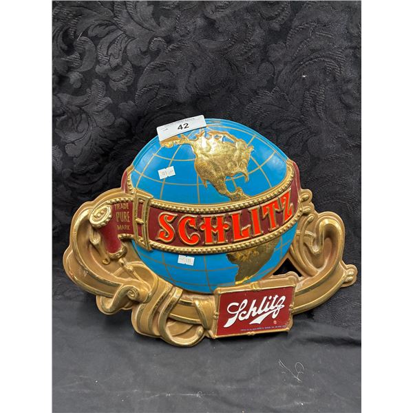 Vintage Vacuum formed Schlitz sign, very nice condition, 16'x13'